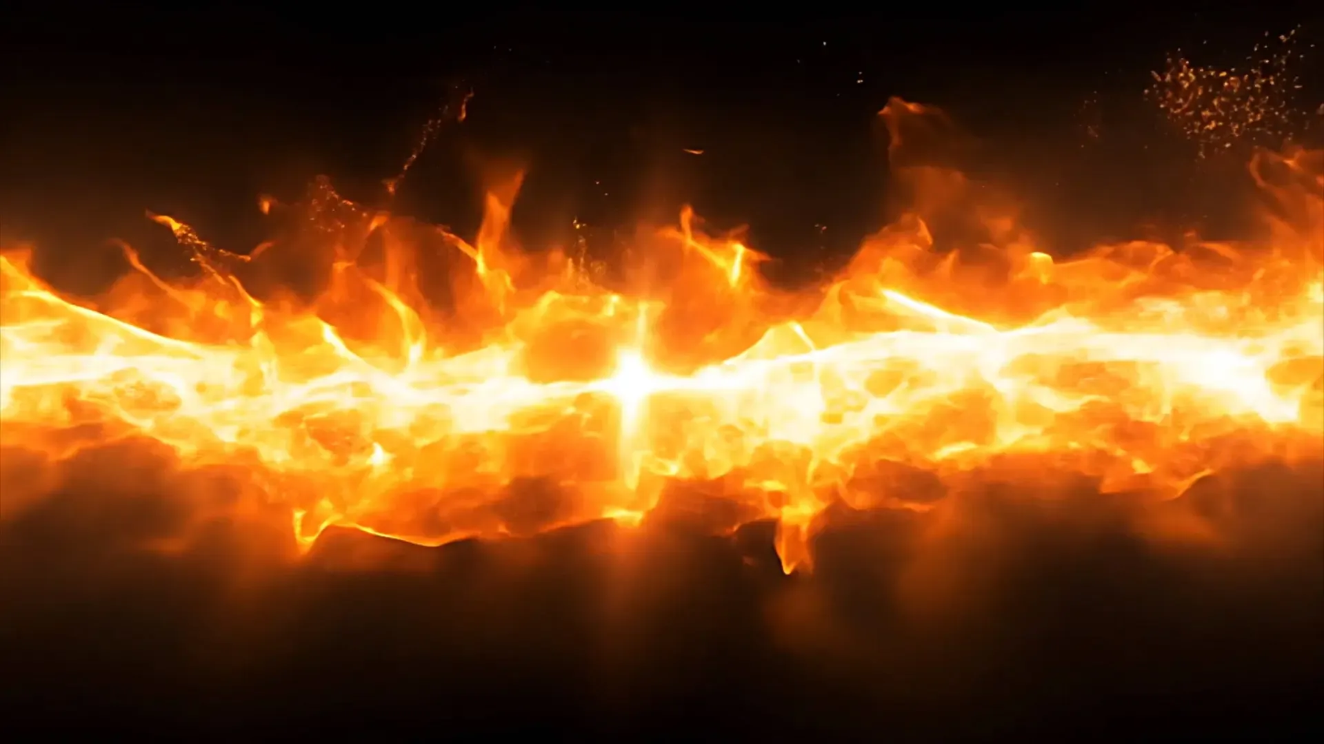 Scorching Realistic Flames Overlay for Title Animation